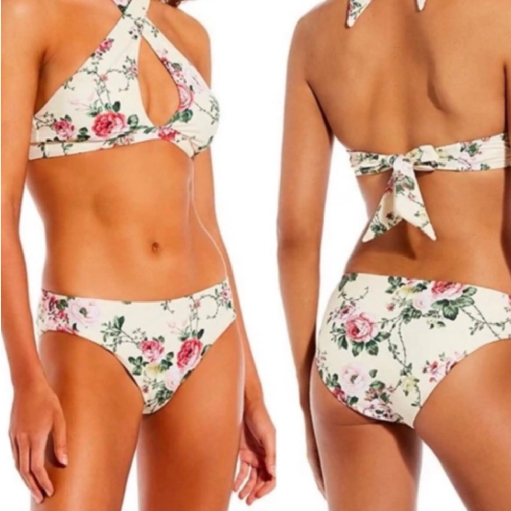 Floral Halter Bikini Set